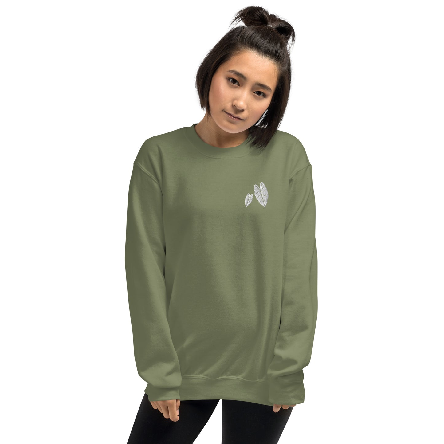 Alocasia Micholitziana Mackowski Logo Unisex Sweatshirt